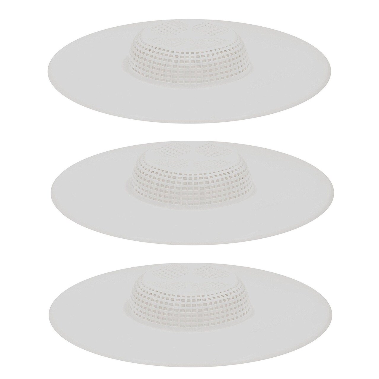 Handy Housewares 5" Durable Plastic Shower Drain Hair Trap - Helps Keep Drains Unclogged